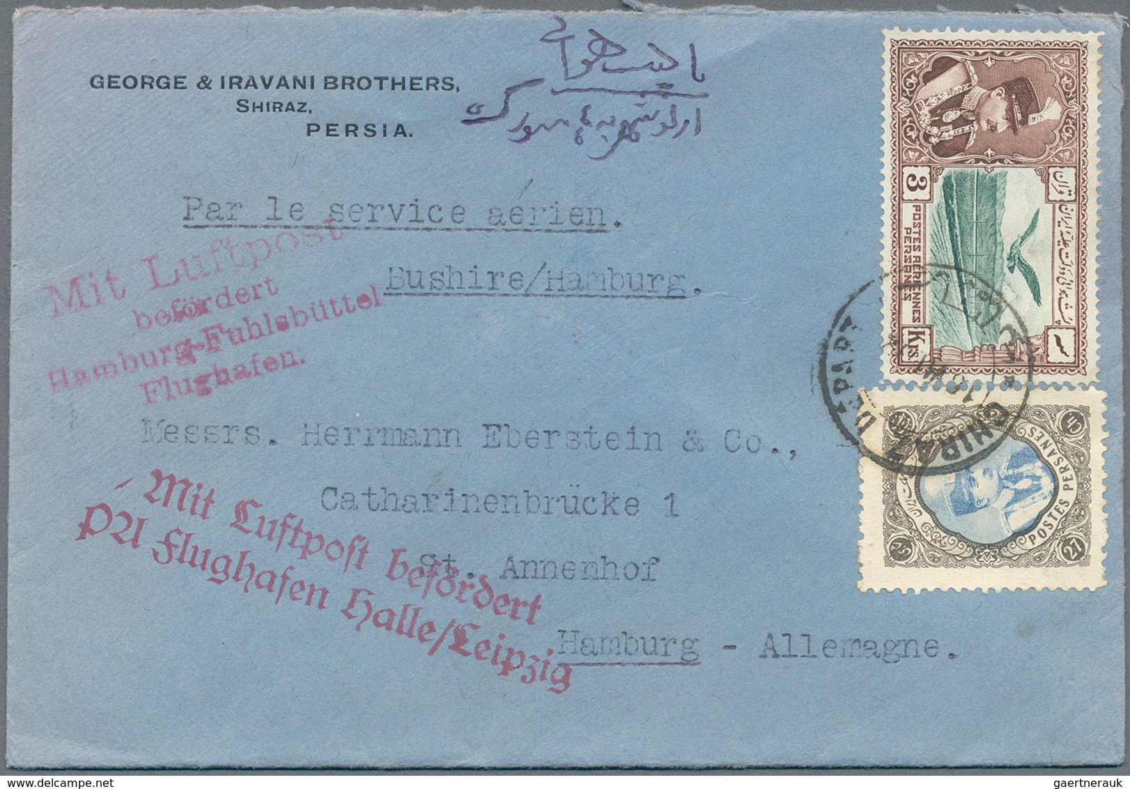 Iran: 1887/1960 (ca.), Covers (15) And Mint/used Stationery (11) Plus An FDC, Inc. Cover "OVERLAND V - Iran