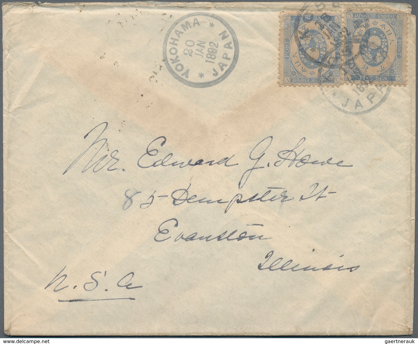 Japan: 1875/99, Covers (5) And Used Stationery (34), To Be Inspected. - Other & Unclassified