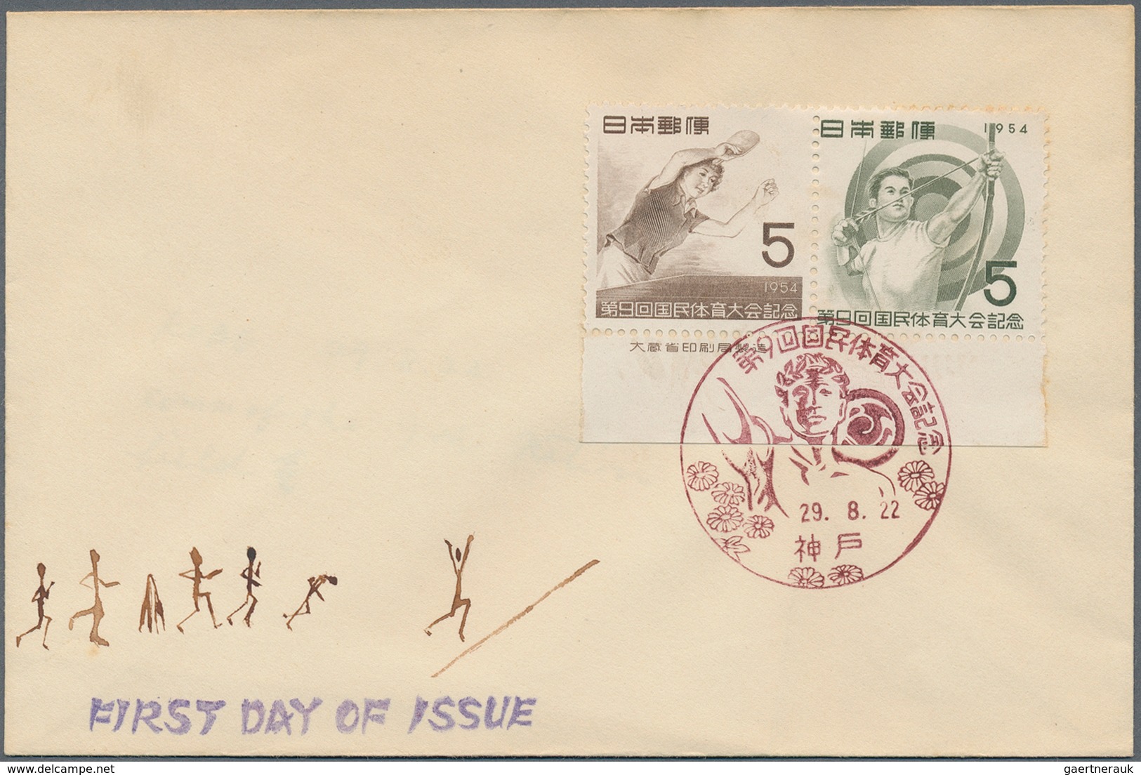 Japan: 1948/86, stock of FDC (193) many real used to US, sports+olympics, new year, philatelic week,