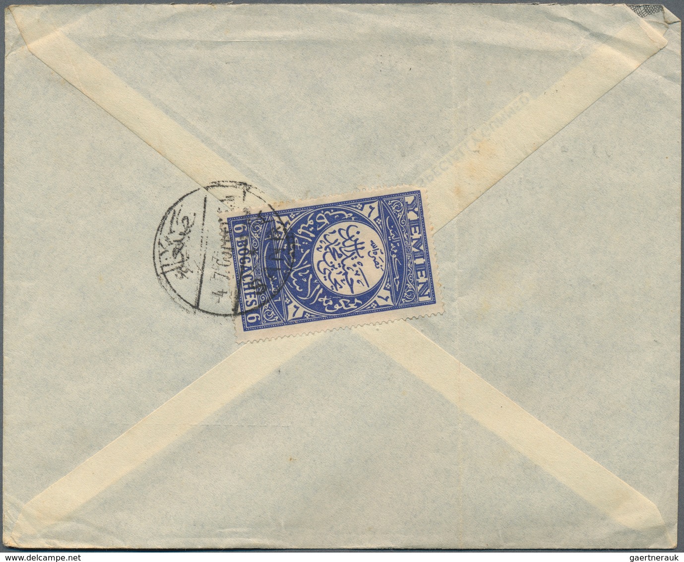 Jemen: 1930/70 (ca.), Kingdom Covers (7), FDC (2 Inc. 1960 Olympics), 6 B. Airletter Blue Cto (2, No - Jemen