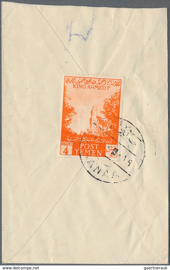 Jemen: 1930/70 (ca.), Kingdom Covers (7), FDC (2 Inc. 1960 Olympics), 6 B. Airletter Blue Cto (2, No - Yémen