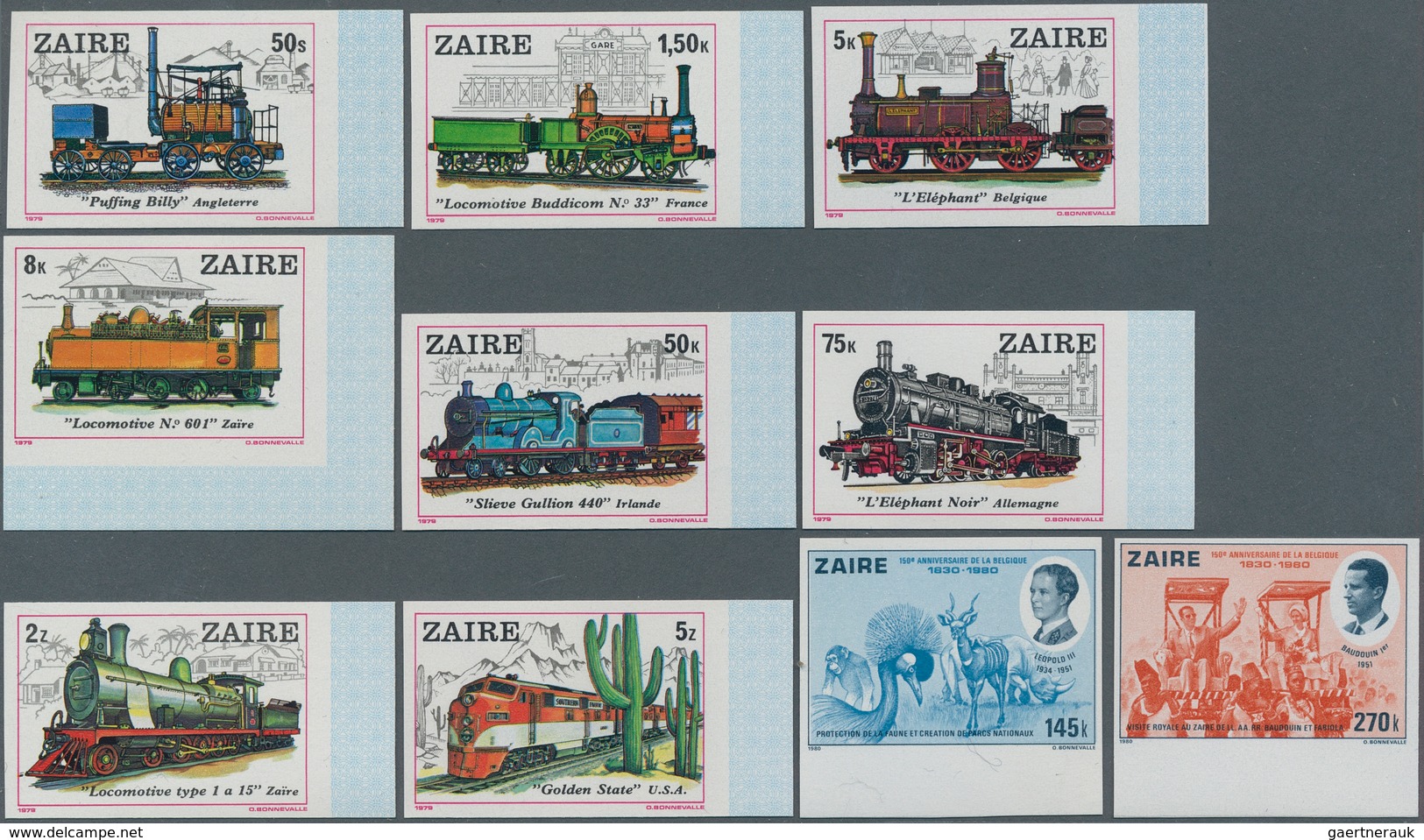 Kongo (Kinshasa / Zaire): 1966/1971, Lot Of 14.735 IMPERFORATE Stamps And Souvenir Sheets MNH, Showi - Otros & Sin Clasificación