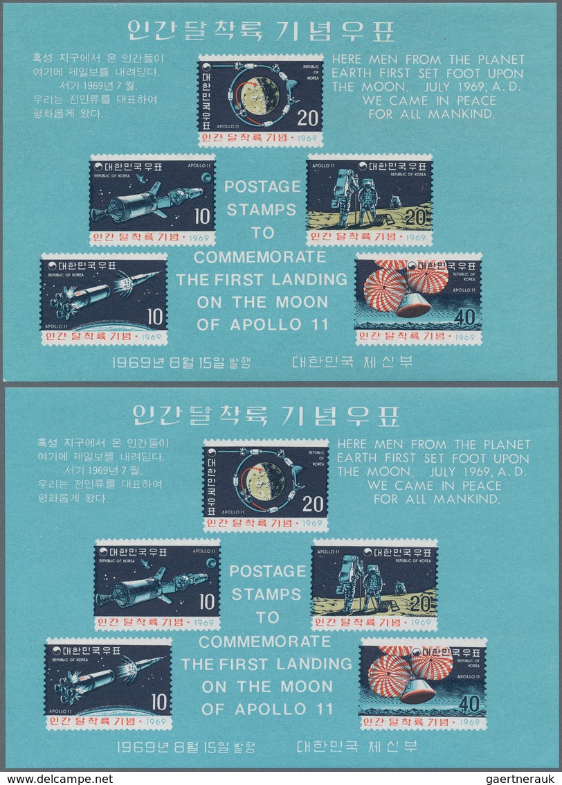 Korea-Süd: 1946/88, Collection Mint And Used In Two Stockbooks, With 101 (ca.) Mint And 69 (ca.) Use - Korea (Süd-)