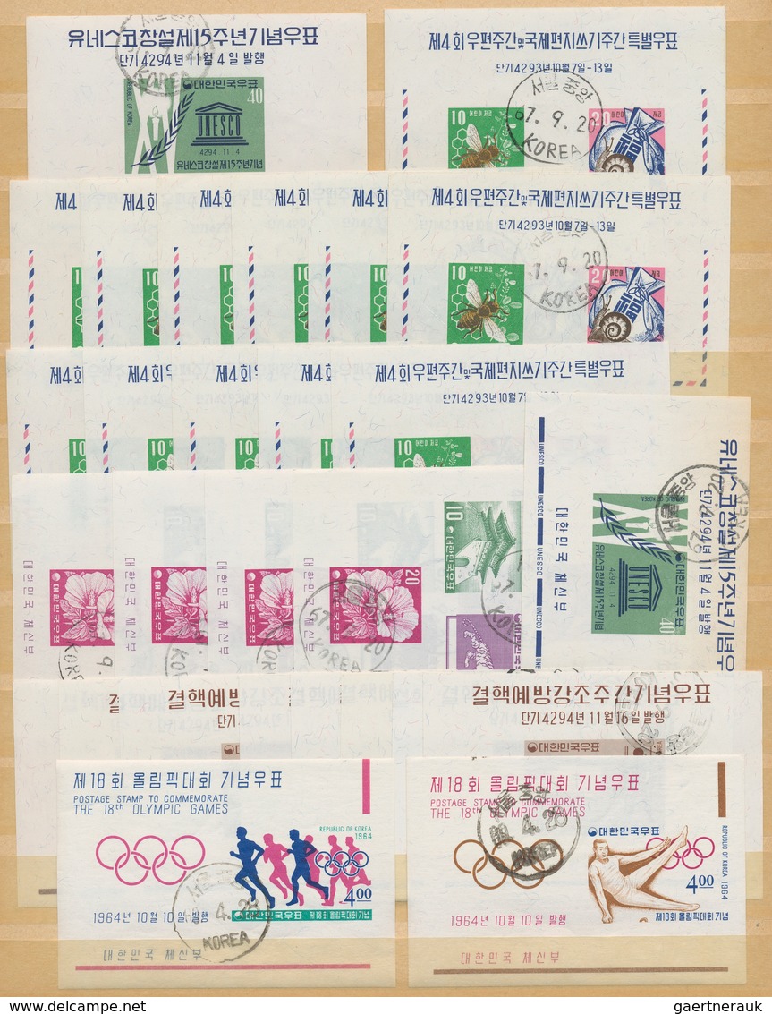 Korea-Süd: 1946/88, collection mint and used in two stockbooks, with 101 (ca.) mint and 69 (ca.) use