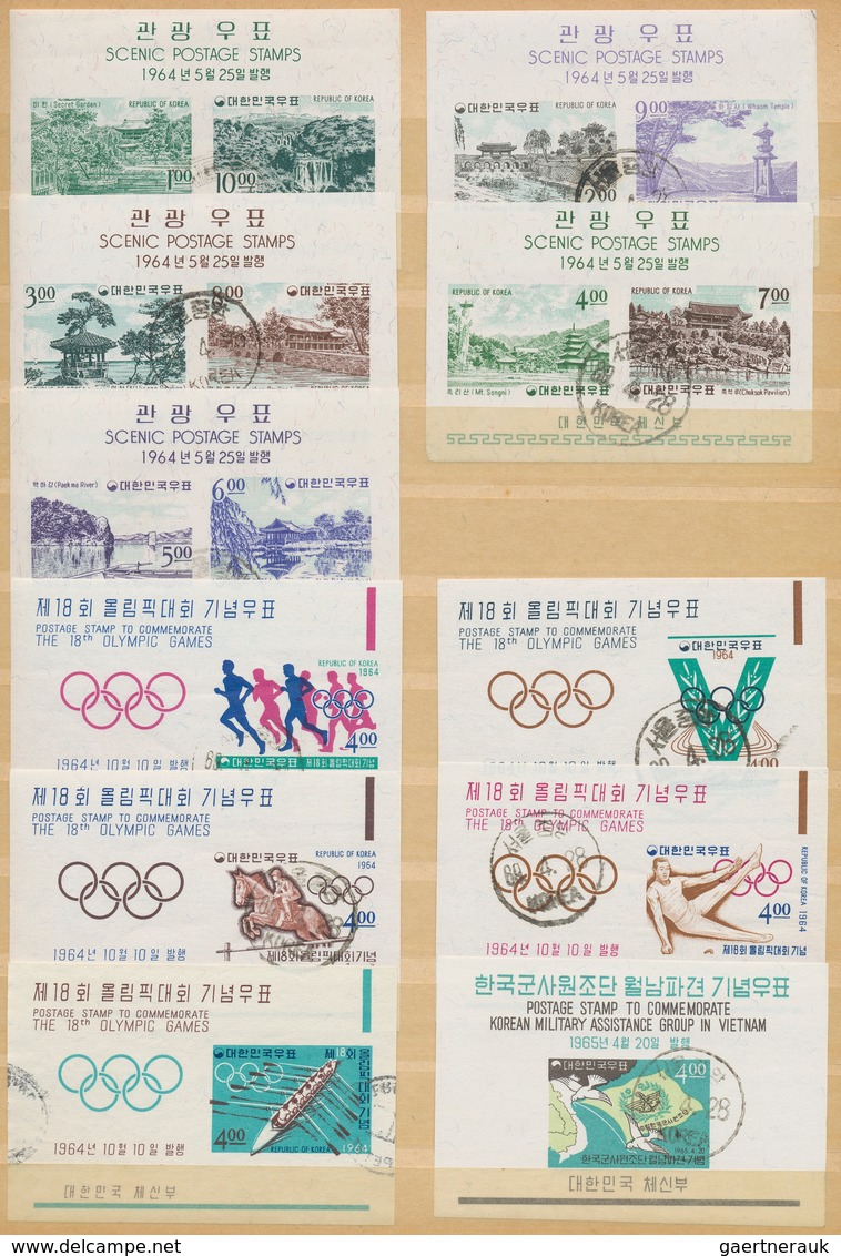 Korea-Süd: 1946/88, collection mint and used in two stockbooks, with 101 (ca.) mint and 69 (ca.) use