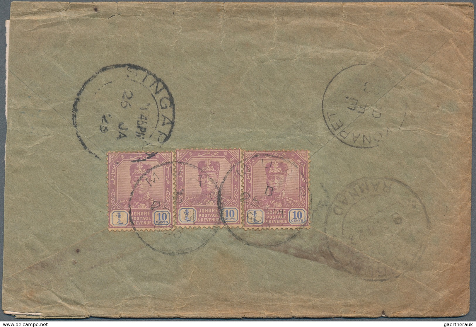 Malaiische Staaten - Johor: 1920's-1970's Ca.: About 250 Covers From Various Johore P.O.'s, With A L - Johore