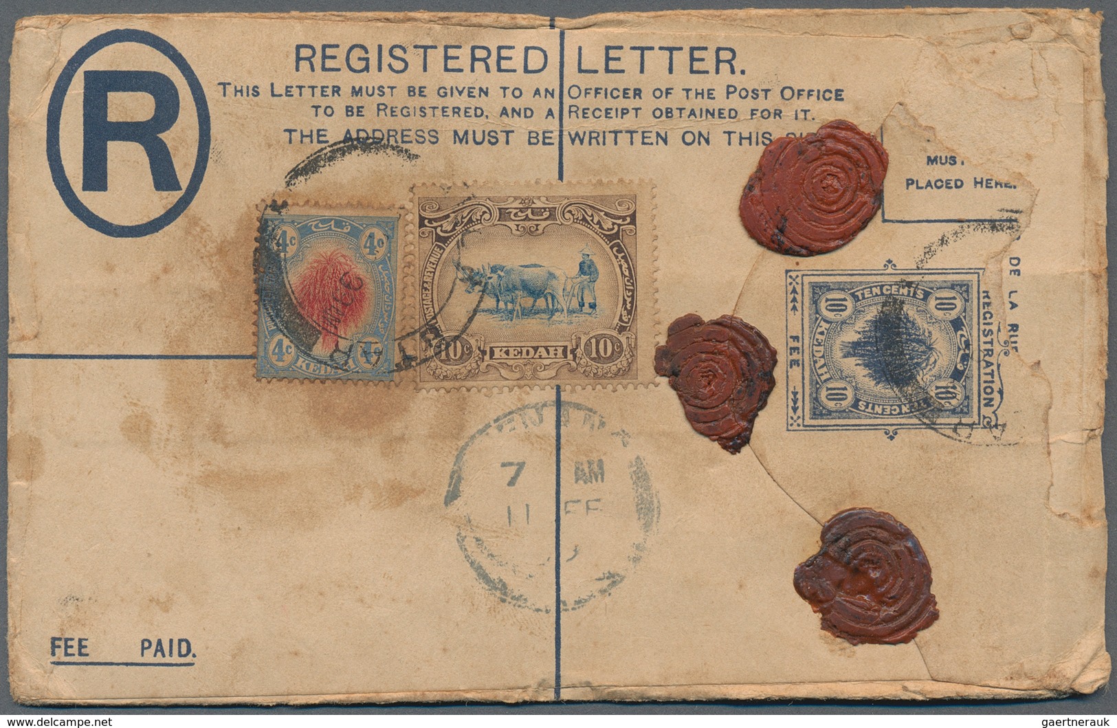 Malaiische Staaten - Kedah: 1910's-1970's: More Than 100 Covers And Few Postal Stationery Items From - Kedah