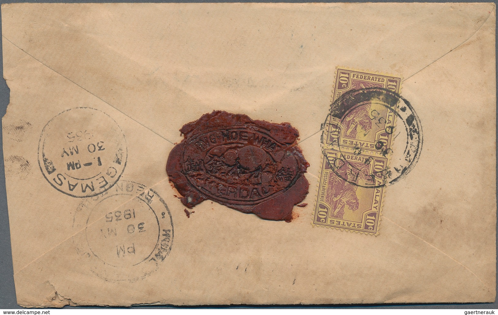 Malaiische Staaten - Pahang: 1930's-1960's Ca.: More Than 120 Covers And Postal Stationery Registere - Pahang