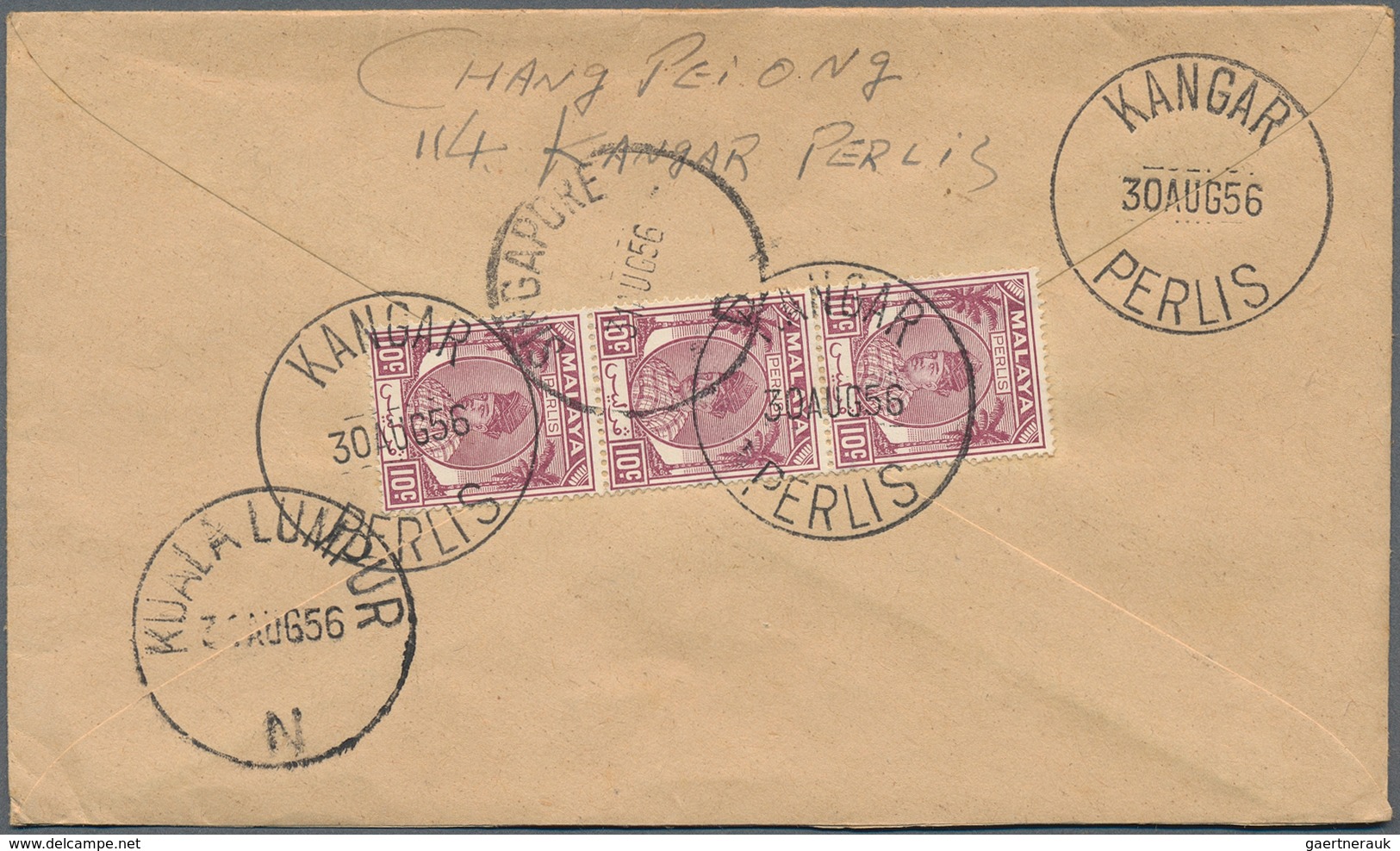 Malaiische Staaten - Perlis: 1950's-1970's: Group Of 26 Covers From Various Post Offices In Perlis, - Perlis