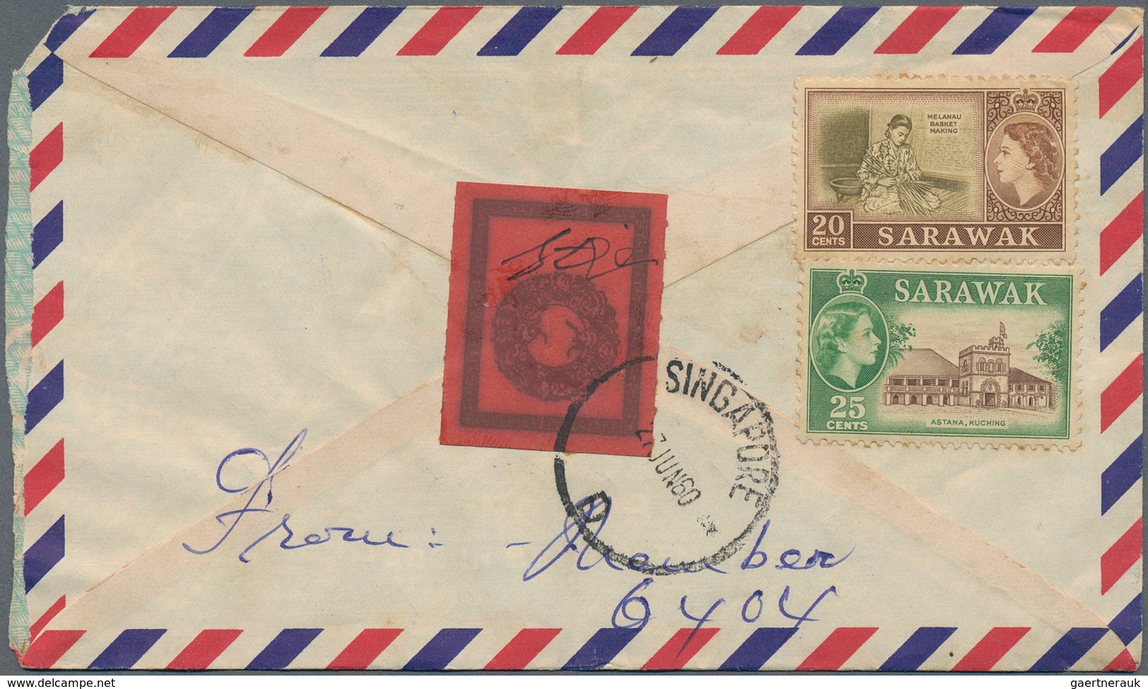 Malaiische Staaten - Sarawak: 1940-1970's: About 60 Covers From Sarawak P.O.'s, With Registered Mail - Other & Unclassified