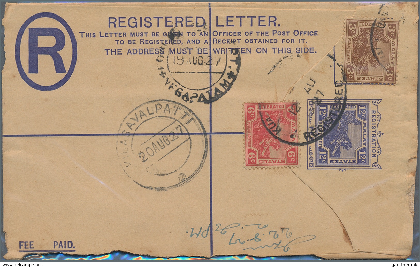 Malaiische Staaten - Selangor: 1900's-1950's ca.: About 570 covers and few postal stationery registe