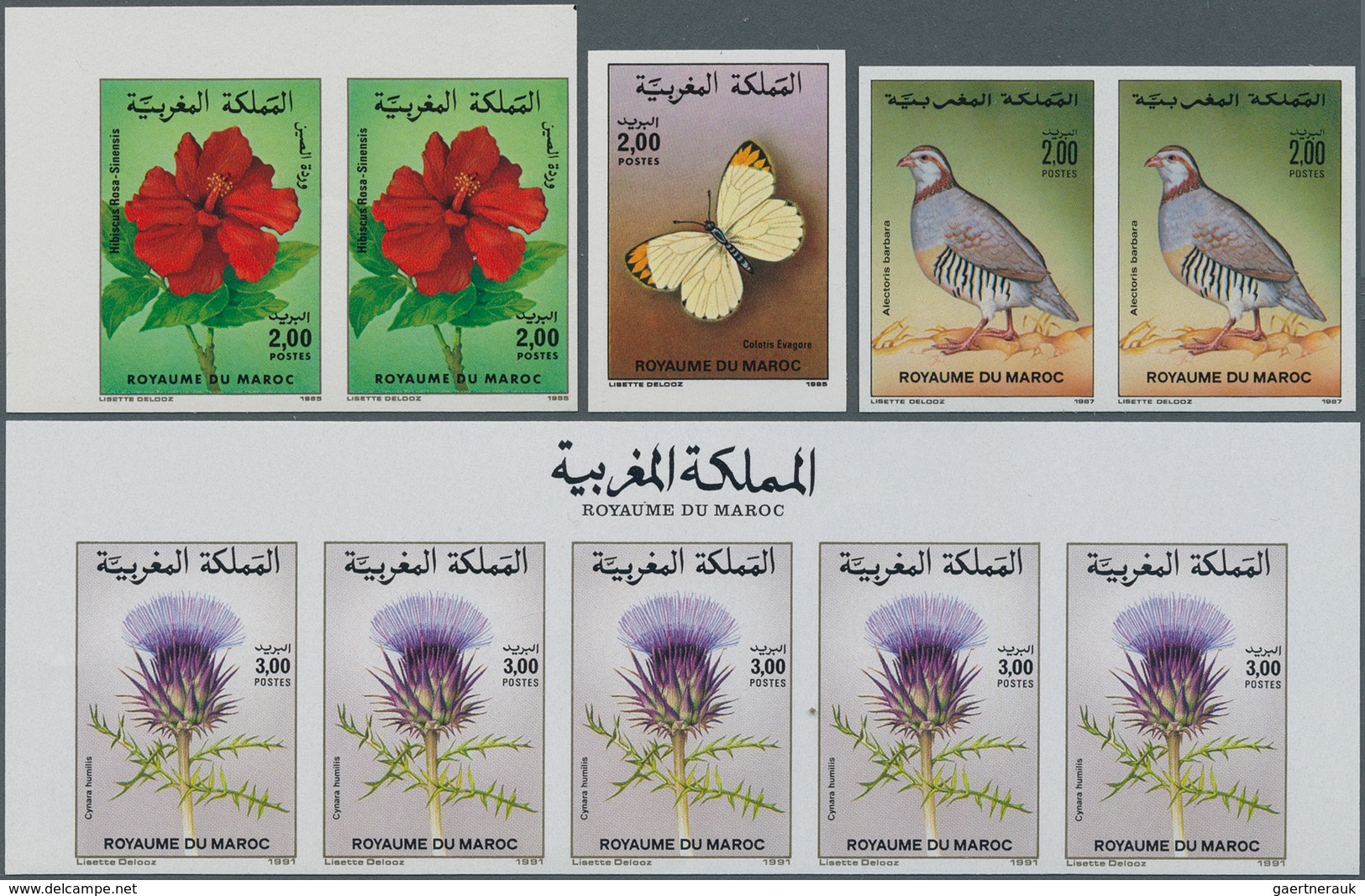 Marokko: 1982/1992, Lot Of 13.231 IMPERFORATE (instead Of Perforate) Stamps MNH, Showing Various Top - Morocco (1956-...)