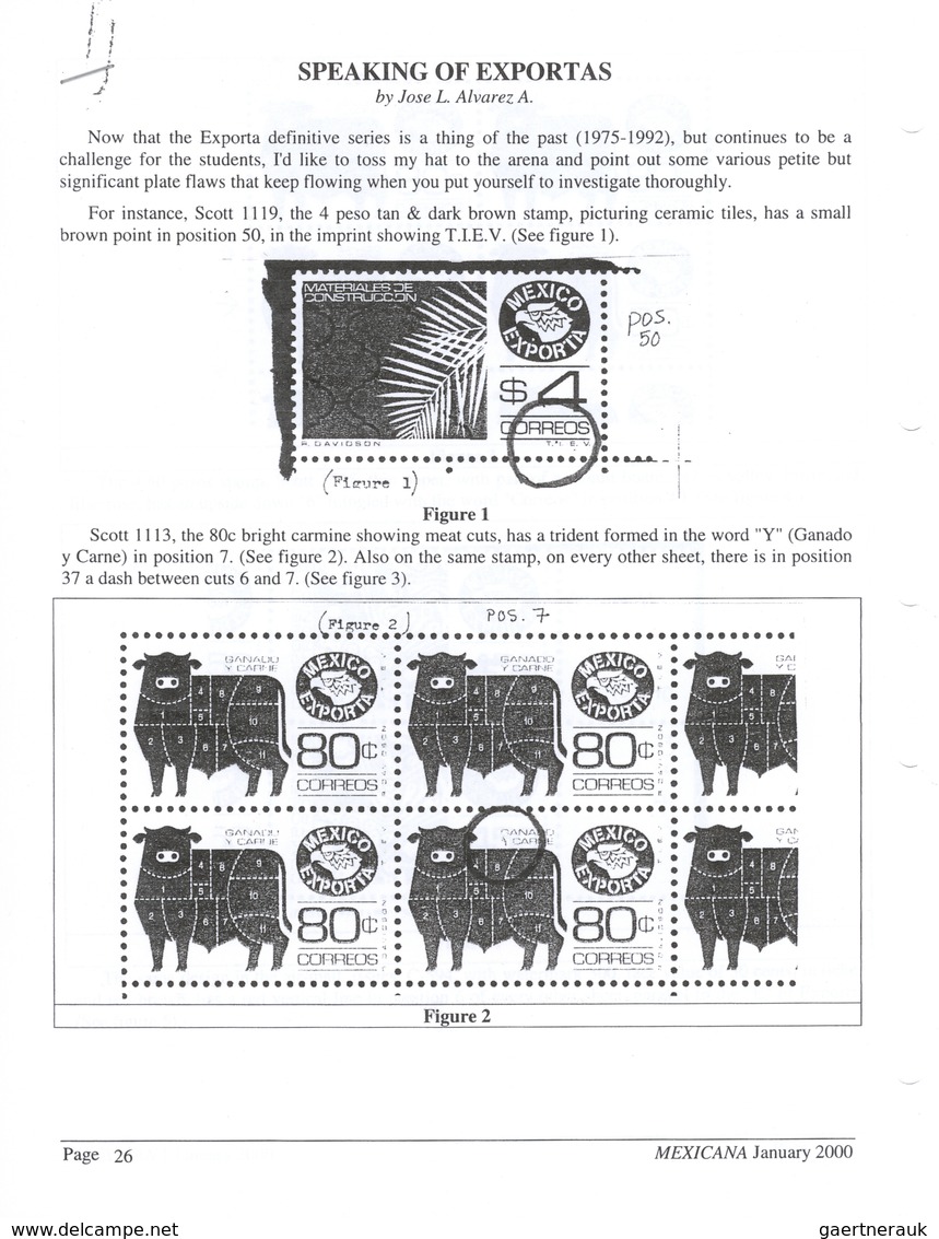 Mexiko: 1975/1987, EXPORTA LOT. Large Group Of Different Exporta Issues. All Complete Sheets. Postag - Mexiko