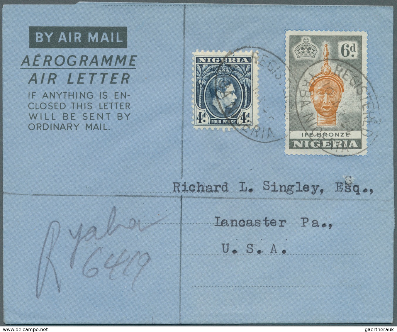 Nigeria: 1948/1956 (ca.), AEROGRAMMES: Specialised Accumulation With About 650 Unused And Used/CTO A - Nigeria (...-1960)