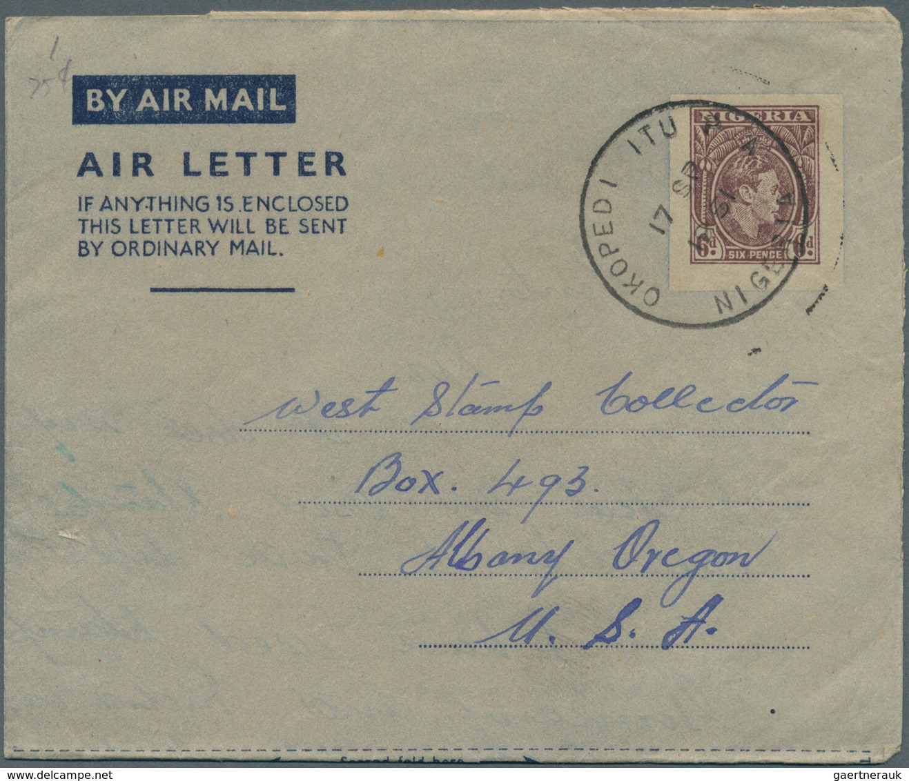 Nigeria: 1948/1956 (ca.), AEROGRAMMES: Specialised Accumulation With About 650 Unused And Used/CTO A - Nigeria (...-1960)