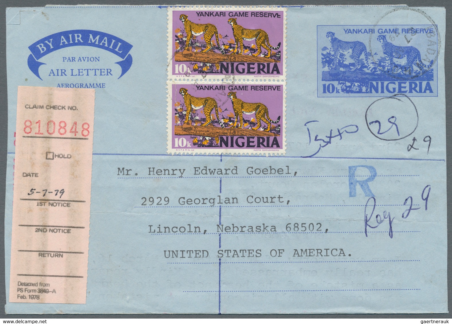 Nigeria: 1973/1995 (ca.), AEROGRAMMES: Accumulation With Approx. 600 Unused And Used/CTO Airletters - Nigeria (...-1960)