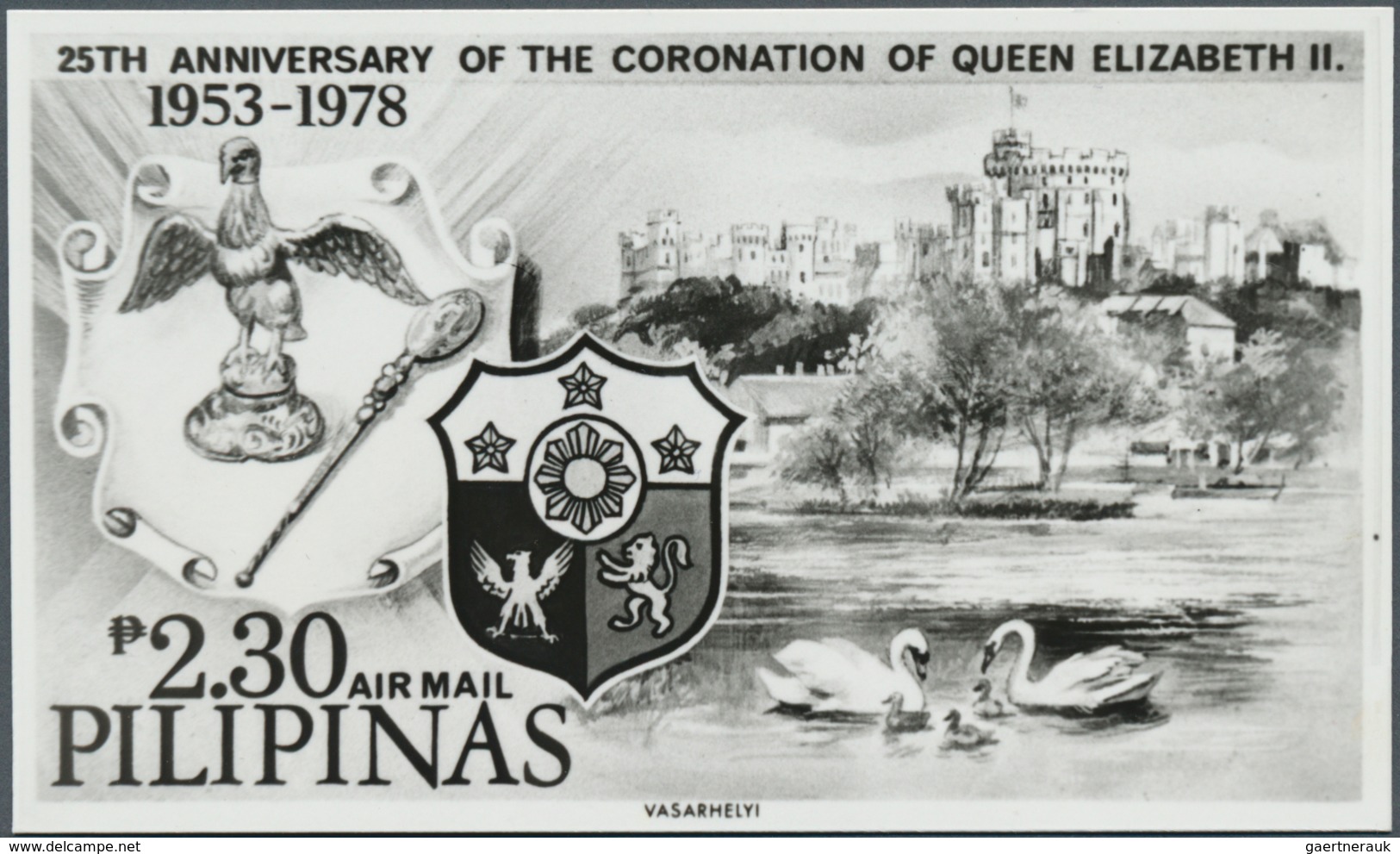 Philippinen: 1935/1978 (approx). Lot containing 20 essay photos, 2 negatives and 1 artwork pencil on