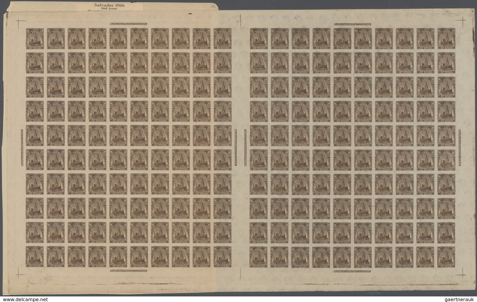 El Salvador: 1891/1896, Partie Mit Probedrucken Und Ungezähnten Werten Verschiedener Freimarken-Ausg - El Salvador