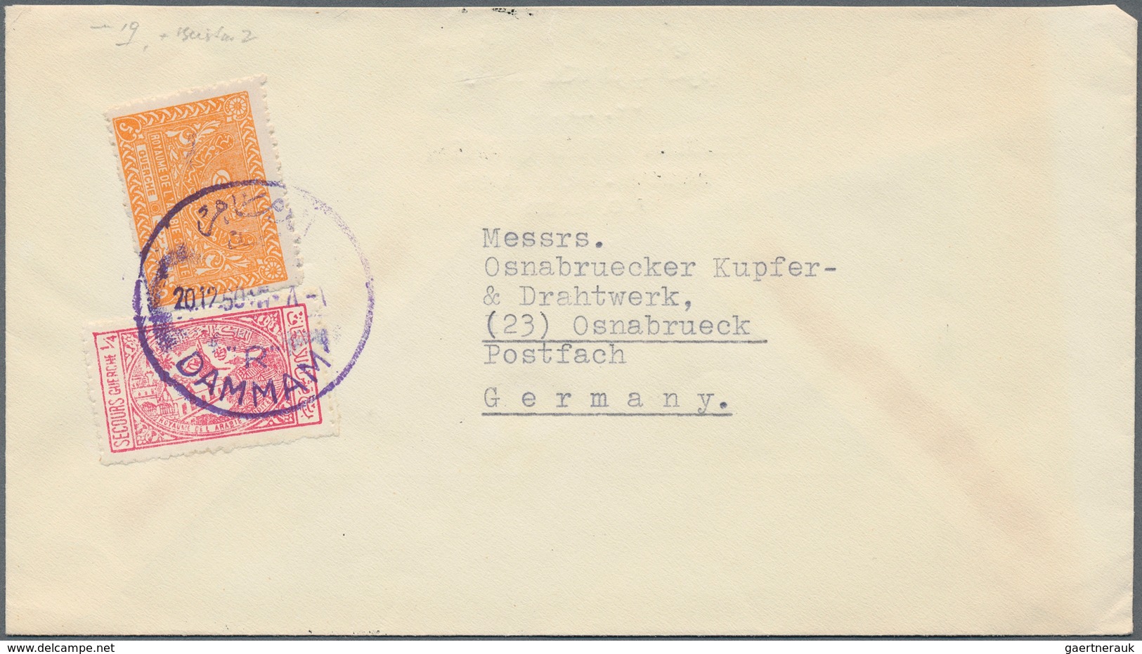 Saudi-Arabien: 1928/79 (ca.), Covers (85) Mostly Airmails To US Or Germany Inc. Attractive Pictorial - Saudi Arabia