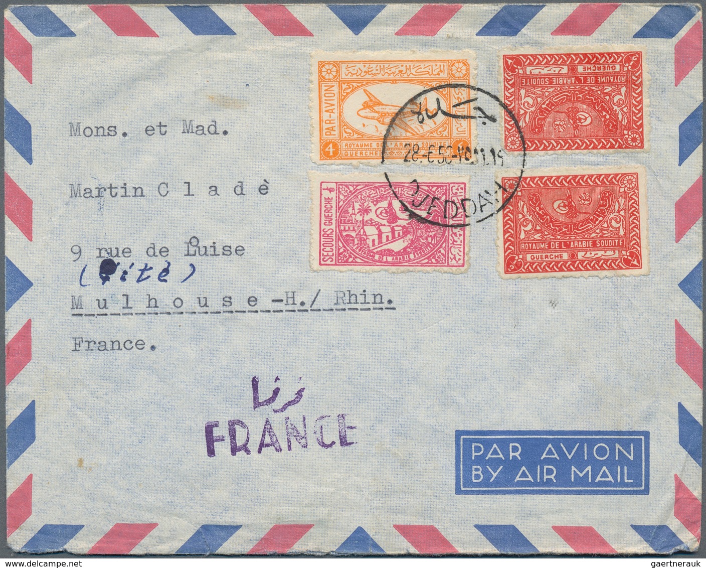 Saudi-Arabien: 1928/79 (ca.), covers (85) mostly airmails to US or Germany inc. attractive pictorial