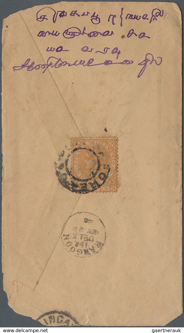 Singapur: 1880's-1950's Ca.: About 700-800 Covers Used From Singapore, Franked By Straits Settlement - Singapore (...-1959)