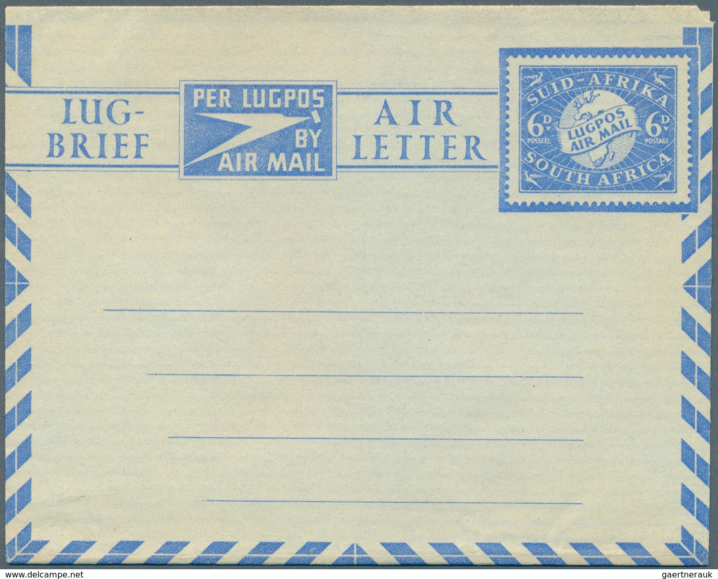 Südafrika - Ganzsachen: 1945/1995 (ca.), Accumulation With About 800 Unused Airletters, AEROGRAMMES - Other & Unclassified