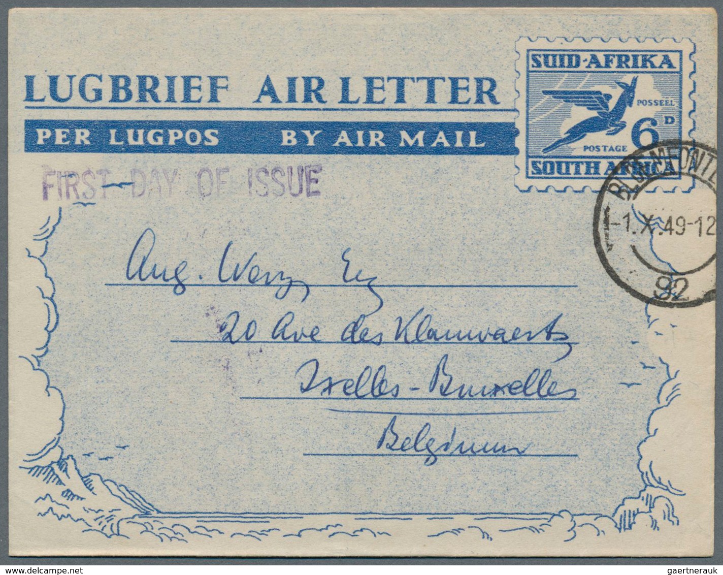 Südafrika - Ganzsachen: 1947/1971 (ca.), AEROGRAMMES: Accumulation With About 1.350 Unused And Used/ - Sonstige & Ohne Zuordnung