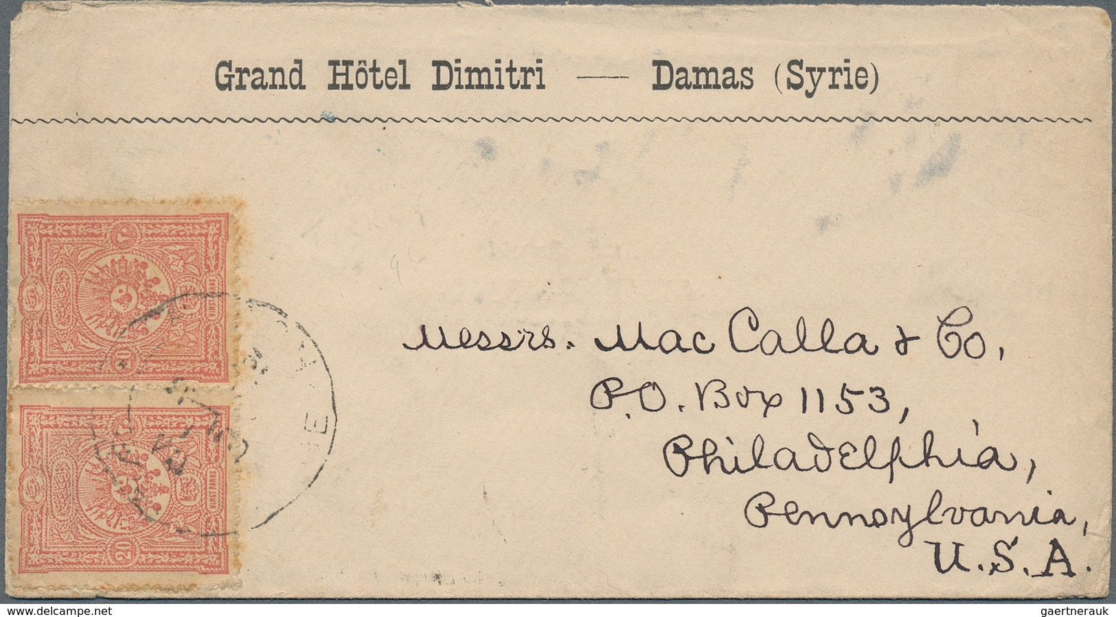 Syrien: 1892/1979 (ca.), Covers (140) Or Used Ppc (10) To Foreign And Mostly To Switzerland, Germany - Syria