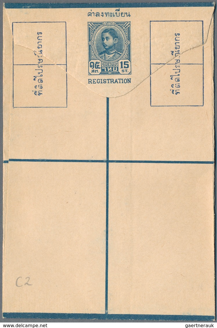 Thailand - Ganzsachen: 1883/1985, 63 (ca.) Postal Stationary Cards, Envelopes And Aerogrammes Unused - Thailand