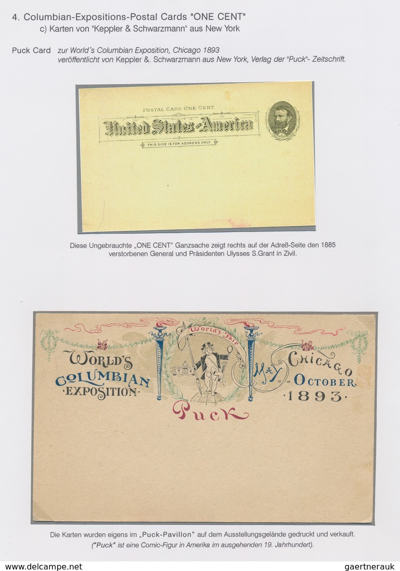 Vereinigte Staaten von Amerika: 1893 COLUMBUS: Exhibition collection of stamps and about 180 covers,