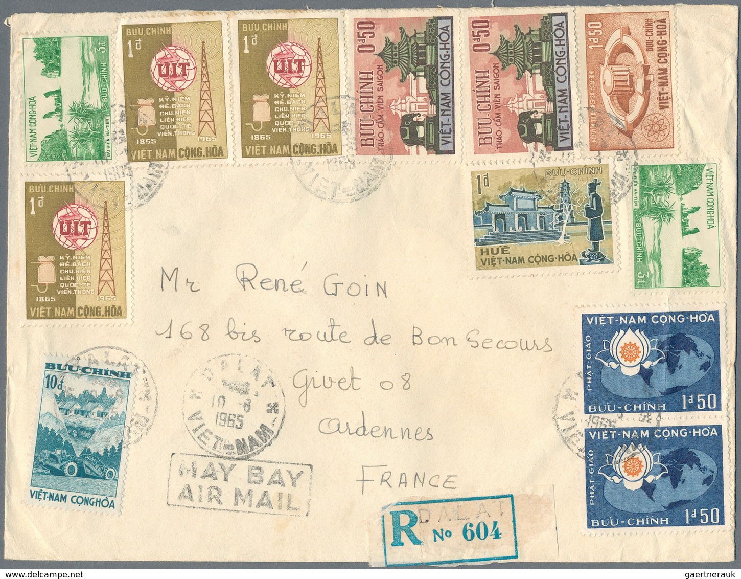 Vietnam: 1952/96, 32 Covers And 6 Labels Of South Vietnam, As Well As Covers After Unification, Some - Vietnam