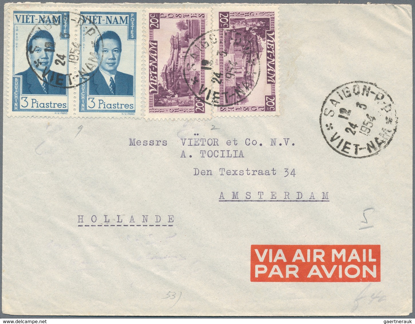 Vietnam: 1954/73, 14 Covers And 5 Labels Of North And South Vietnam, Some In Mixed Condition. - Vietnam