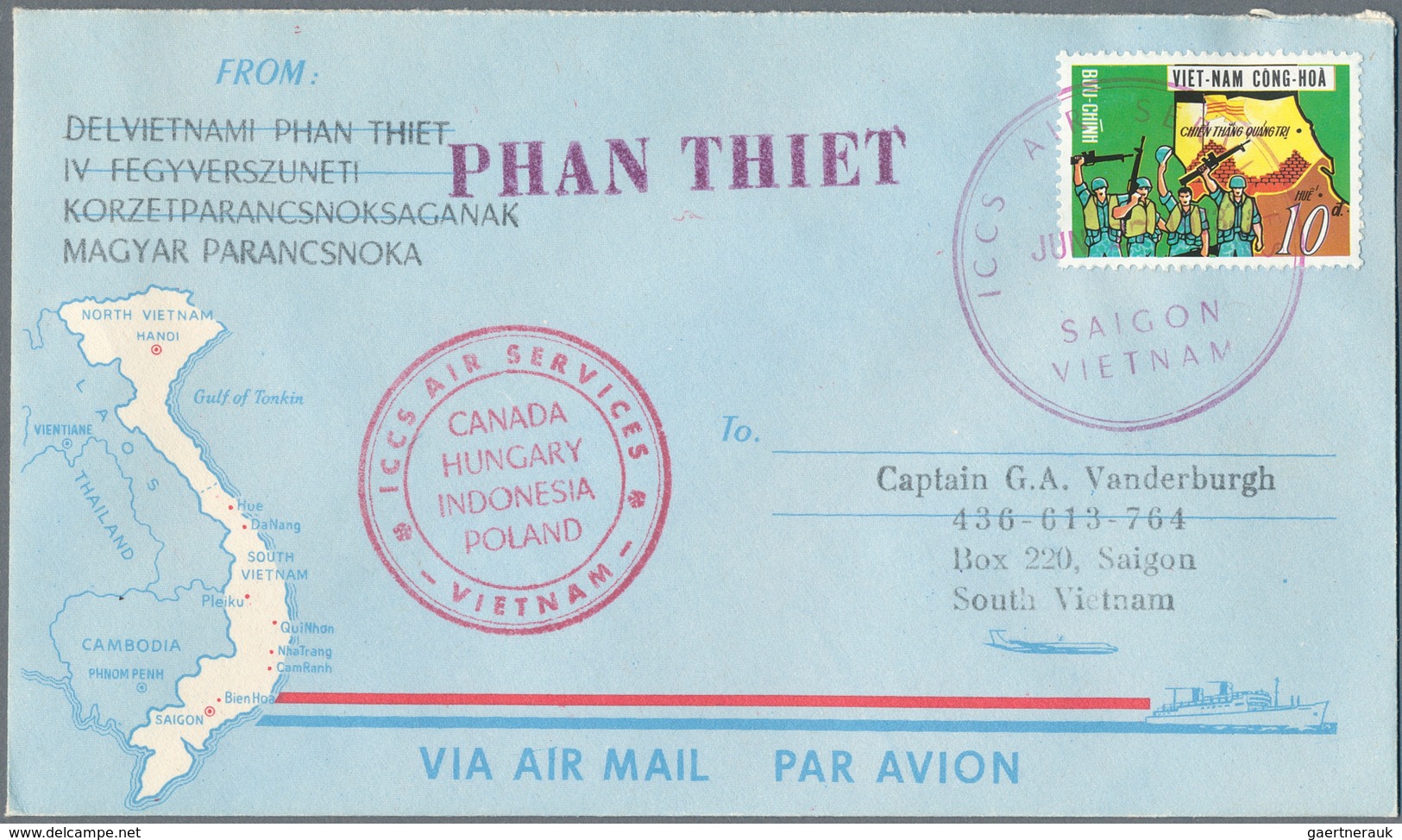 Vietnam: 1959/96, 32 Covers And 6 Labels Of North And South Vietnam, As Well As Covers After Unifica - Vietnam