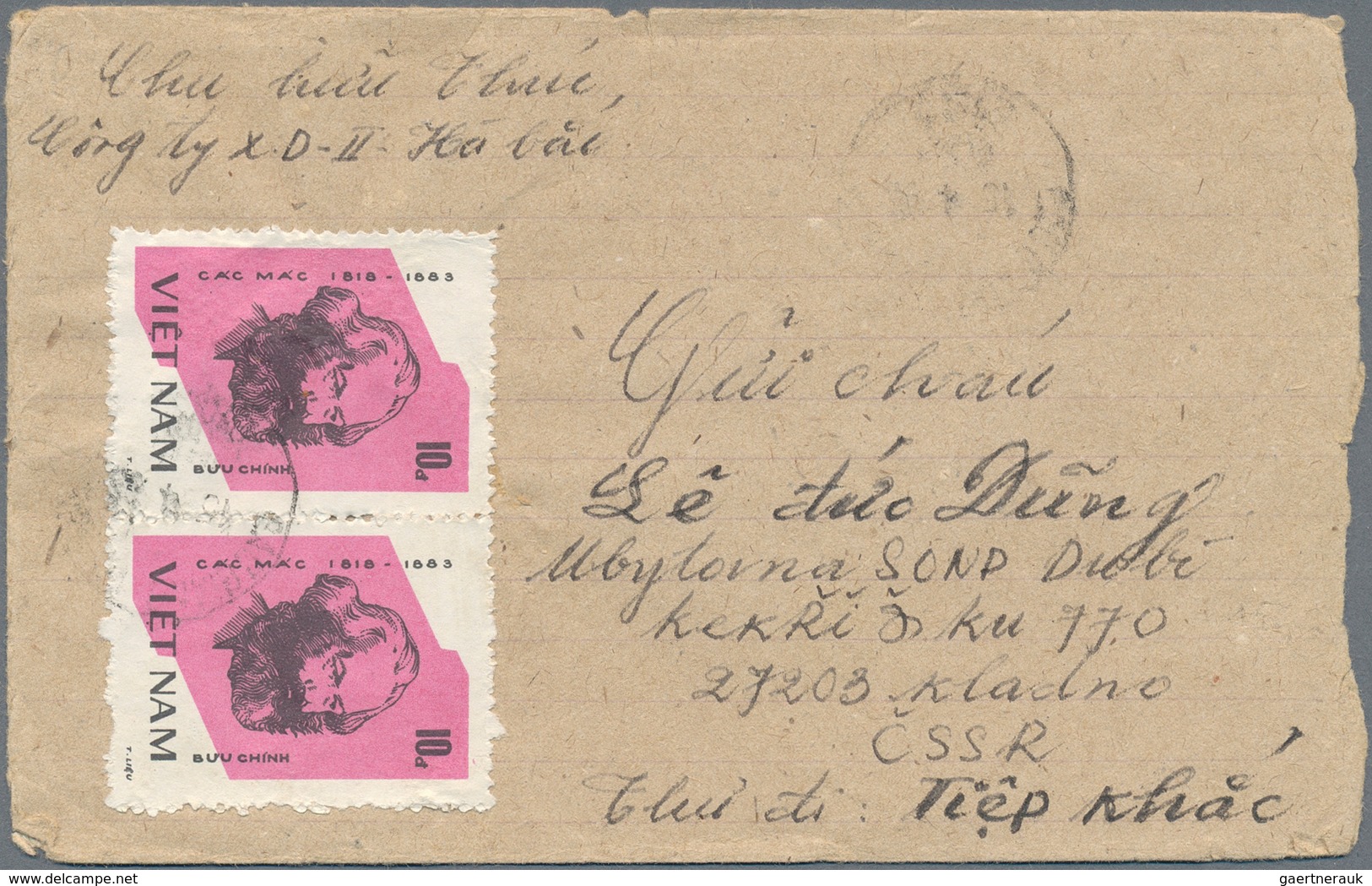 Vietnam: 1967/96, 32 Covers And 6 Labels Of North And South Vietnam, As Well As Covers After Unifica - Vietnam