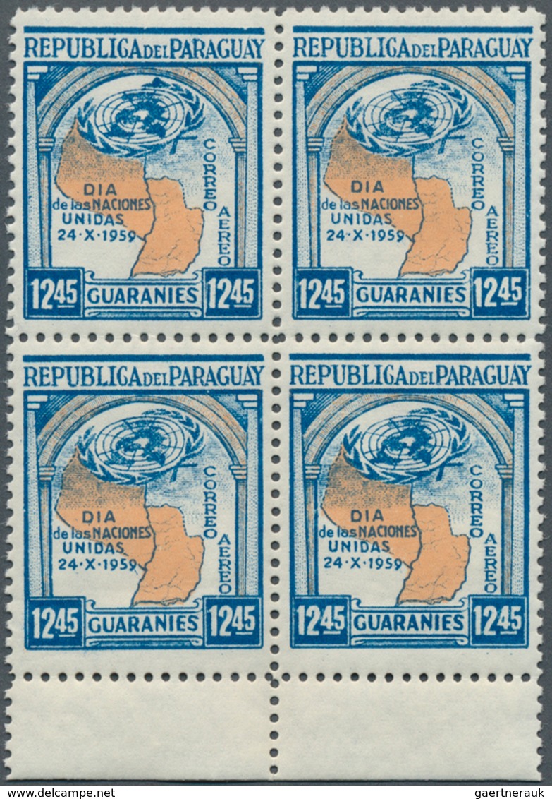 Südamerika: 1933/1975. South America Lot with ECUADOR Sc #319/2,100copies; PARAGUAY Sc #C261/975 cop