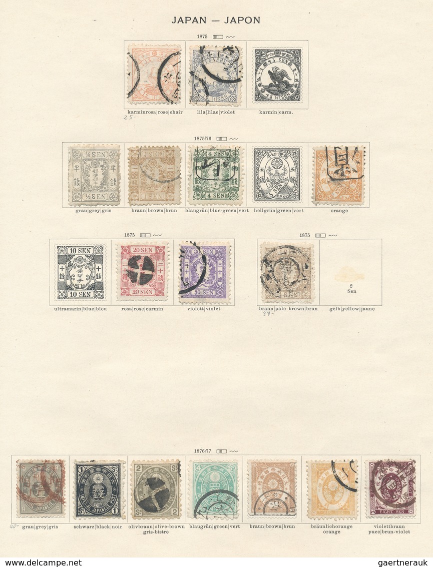 Asien: 1870/1920 (ca.), mint and used collection on ancient Schaubek pages, comprising Macao, Timor,