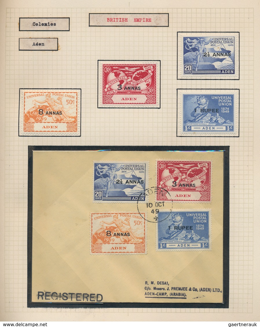 Britische Kolonien: 1949, 75th Anniversary Of UPU, Omnibus Issue, Collection Of Apprx. 68 Different - Other & Unclassified