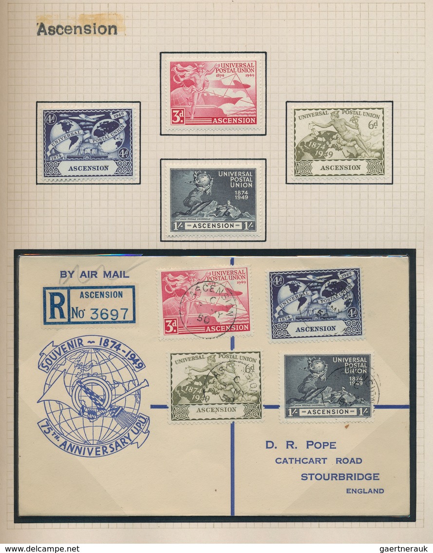 Britische Kolonien: 1949, 75th Anniversary Of UPU, Omnibus Issue, Collection Of Apprx. 68 Different - Sonstige & Ohne Zuordnung