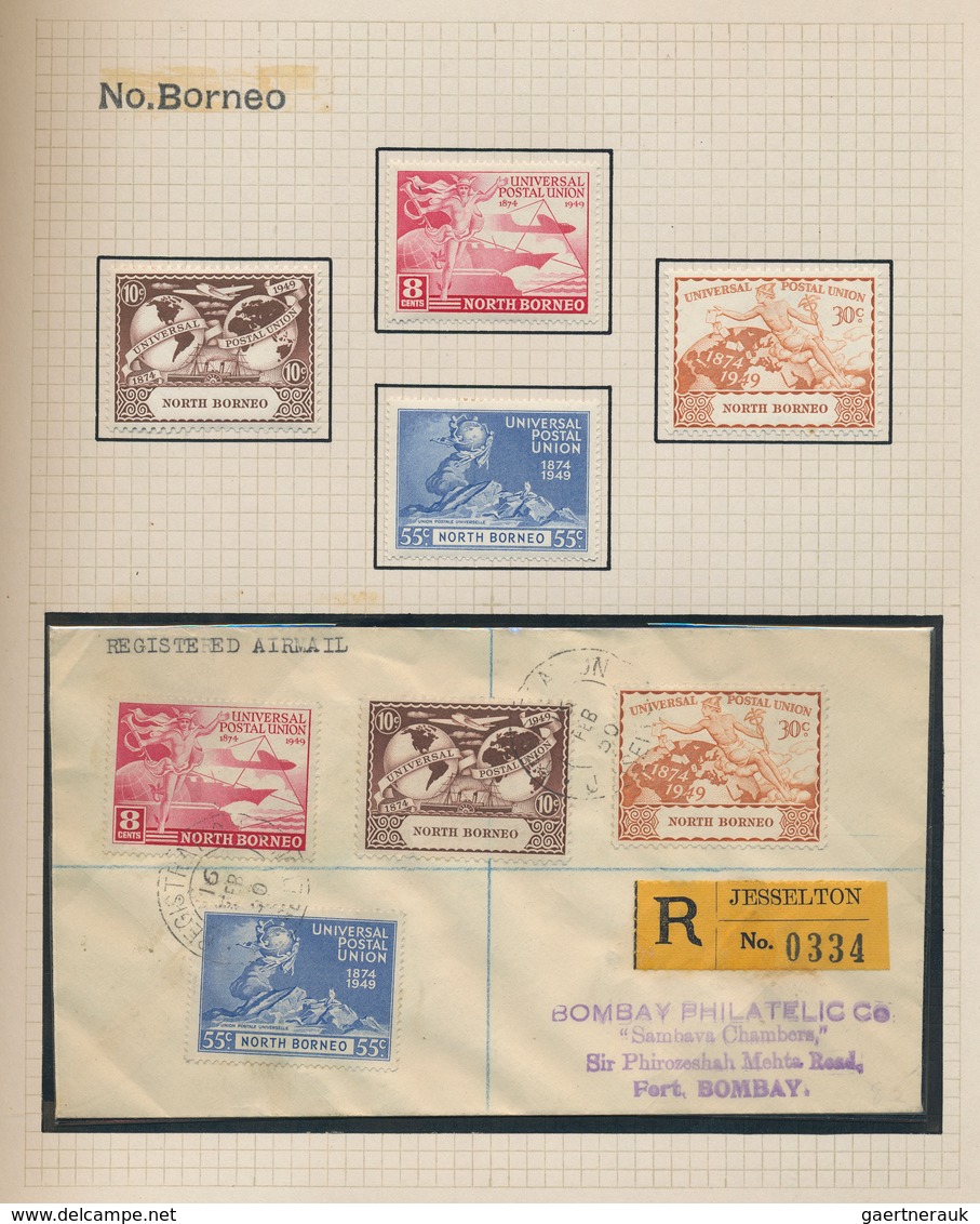 Britische Kolonien: 1949, 75th Anniversary Of UPU, Omnibus Issue, Collection Of Apprx. 68 Different - Sonstige & Ohne Zuordnung