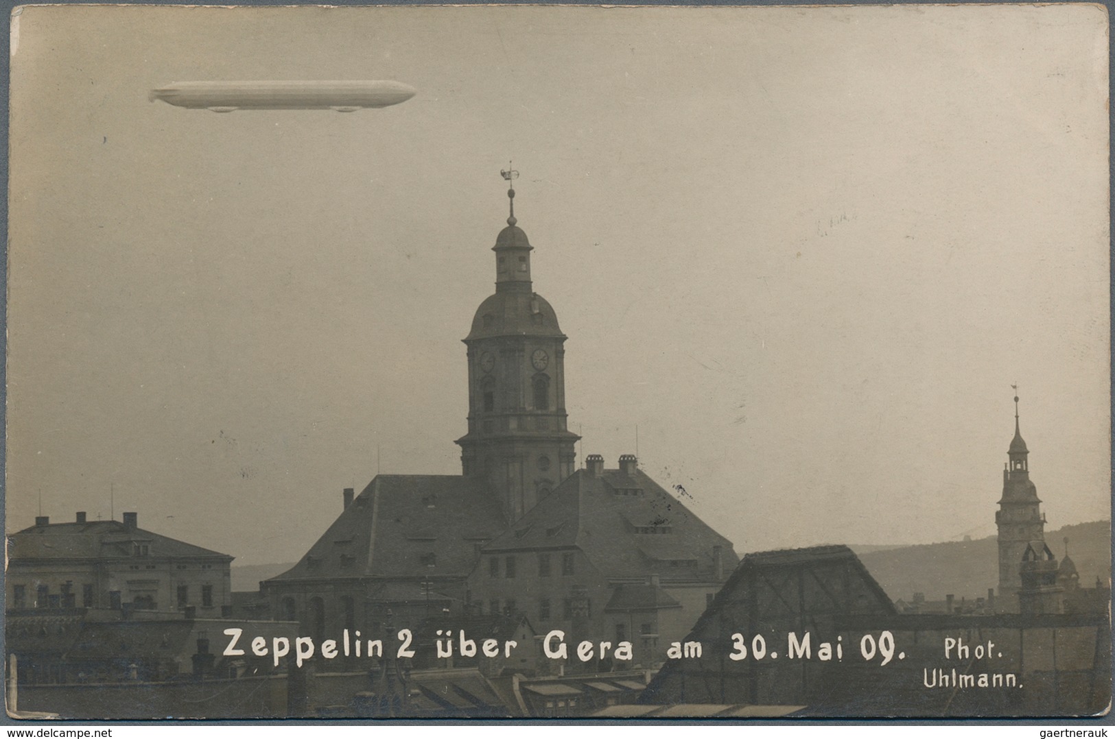 Zeppelinpost Deutschland: Amazing group of ca. 178 Zeppelin postcards mostly Echt Fotos from the pio