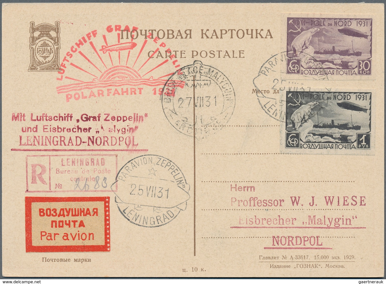 Zeppelinpost Europa: Collection Of Over 110 Zeppelin Items, Mostly Flown Covers With A Large Number - Sonstige - Europa
