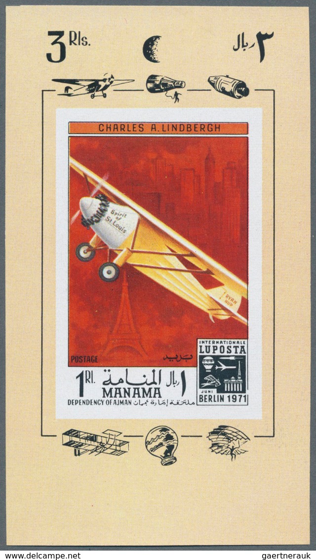 Thematik: Flugzeuge, Luftfahrt / Airoplanes, Aviation: LUPOSTA 1971, Stamp Exhibition In Berlin, Fan - Flugzeuge