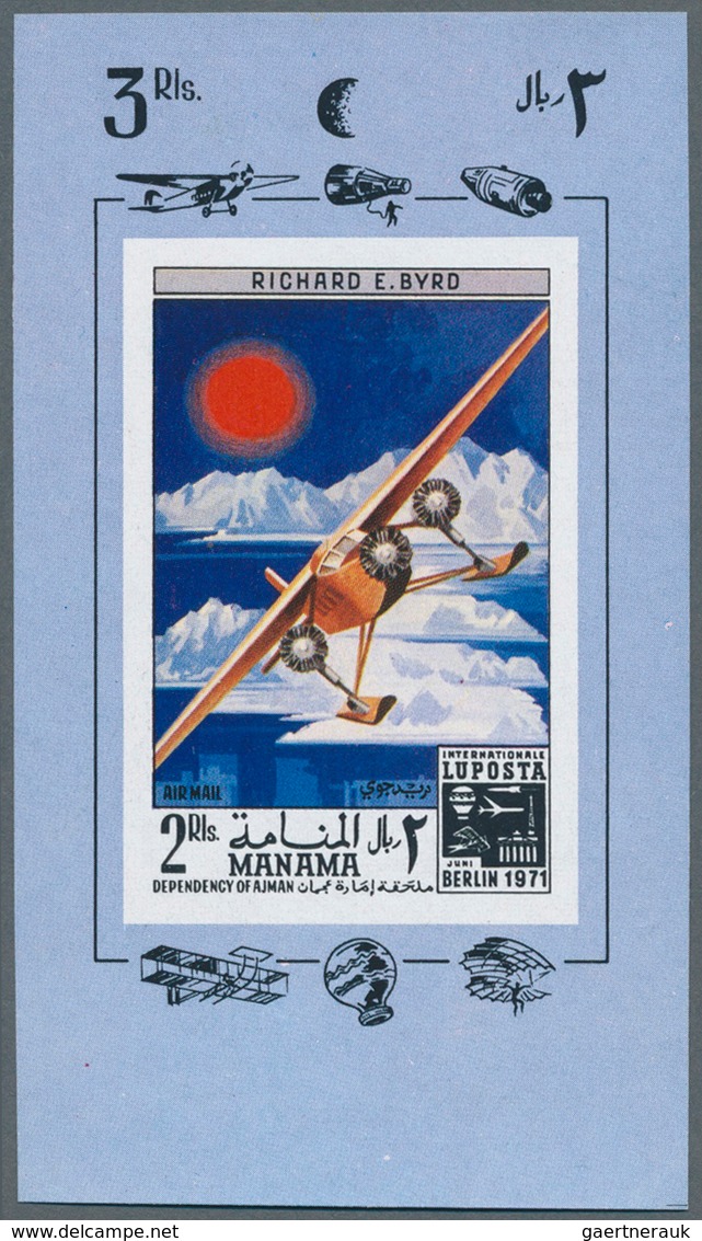 Thematik: Flugzeuge, Luftfahrt / Airoplanes, Aviation: LUPOSTA 1971, Stamp Exhibition In Berlin, Fan - Airplanes