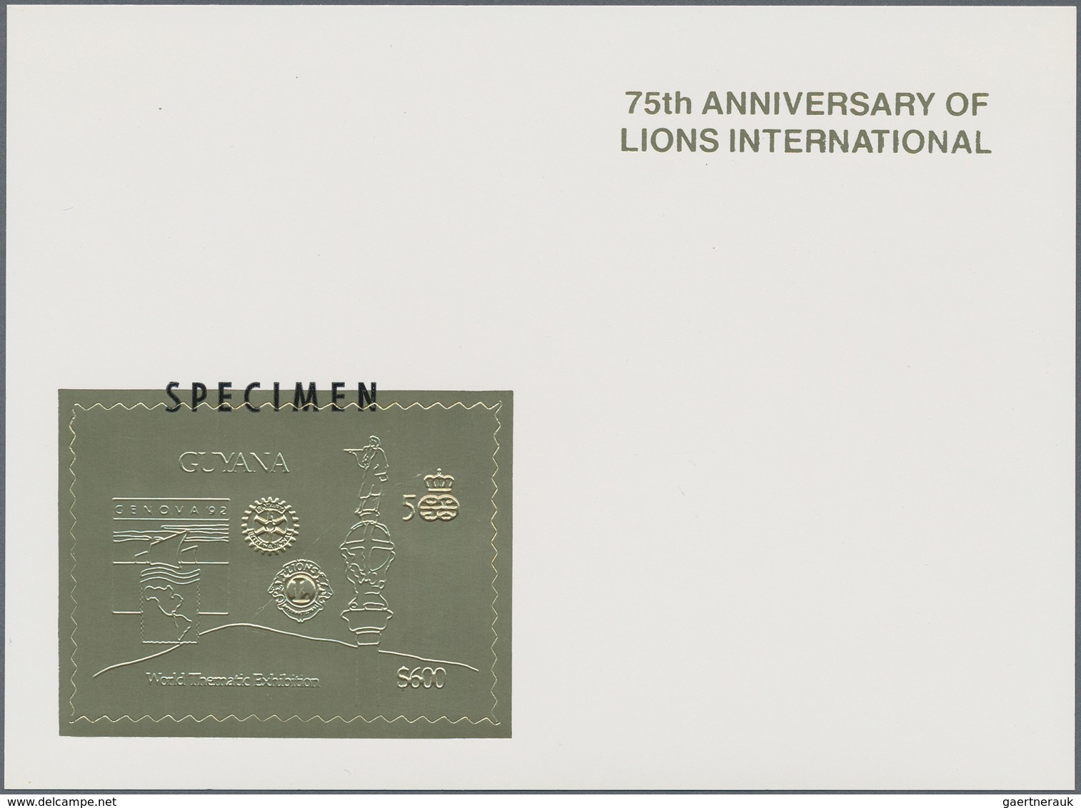 Thematik: internat. Organisationen-Lions Club / internat. Organizations-Lions Club: ab ca. 1967, ALL
