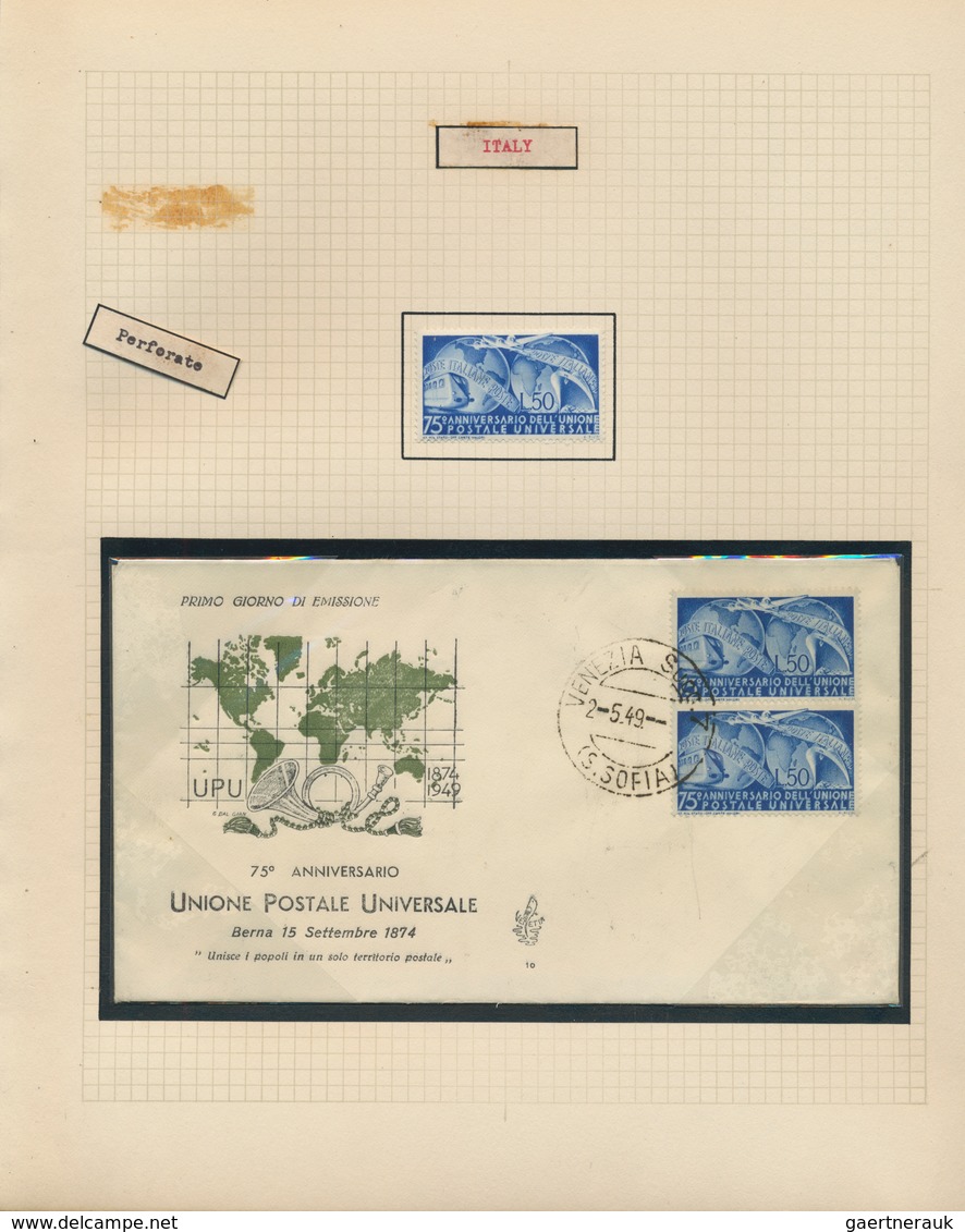 Thematik: UPU / united postal union: 1949, 75th Anniversary of UPU, a splendid collection of mint is