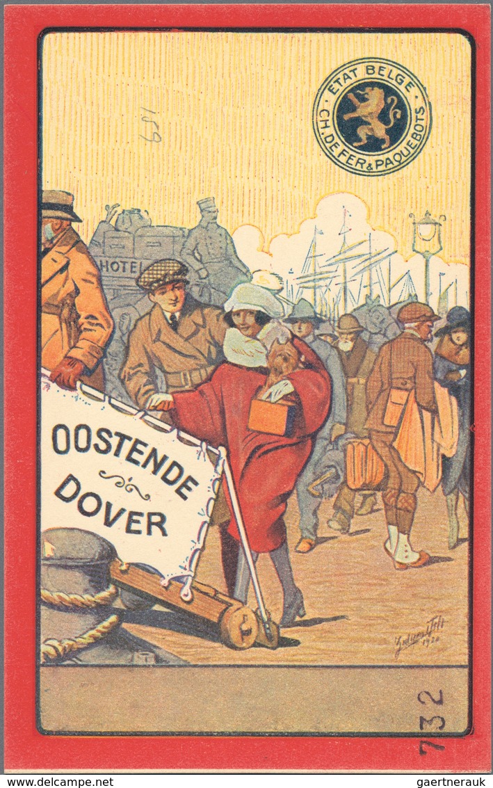 Belgien - Ganzsachen: 1873/1985, umfangreiche Sammlung = Postkarten, Antwortkarten, Adressenänderung