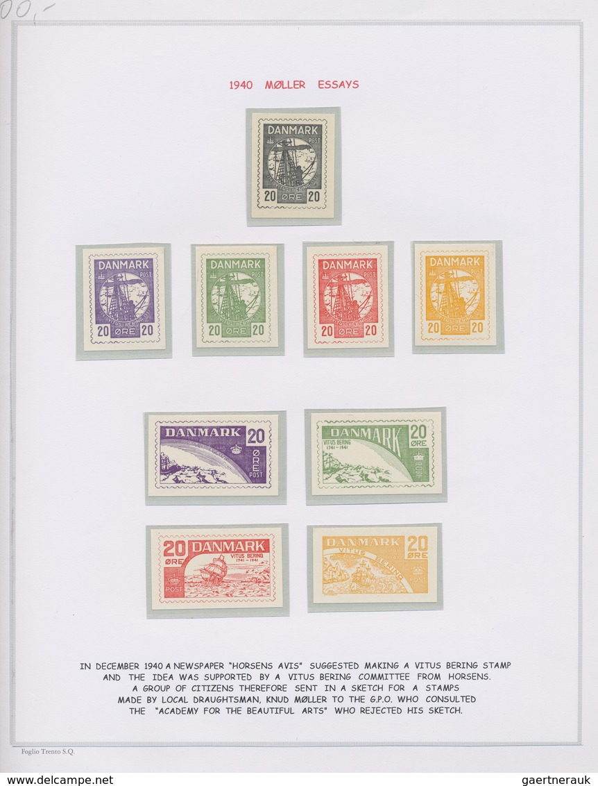 Dänemark: 1941, VITUS JONASSEN BERING, Comprehensive Exhibition Collection Of The Stamp Issue Commem - Covers & Documents