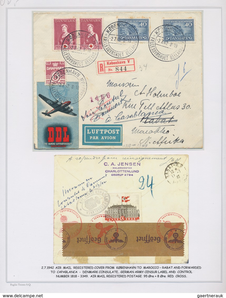 Dänemark: 1941, VITUS JONASSEN BERING, Comprehensive Exhibition Collection Of The Stamp Issue Commem - Covers & Documents