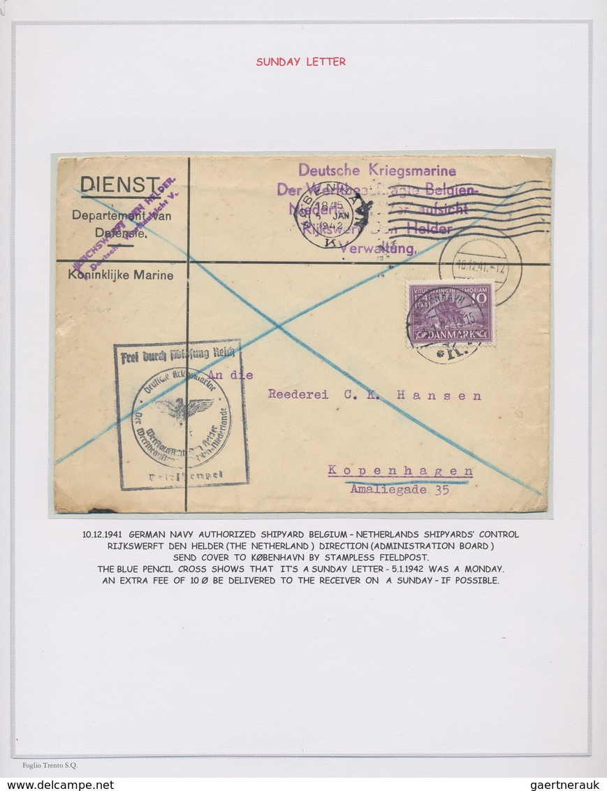 Dänemark: 1941, VITUS JONASSEN BERING, Comprehensive Exhibition Collection Of The Stamp Issue Commem - Covers & Documents
