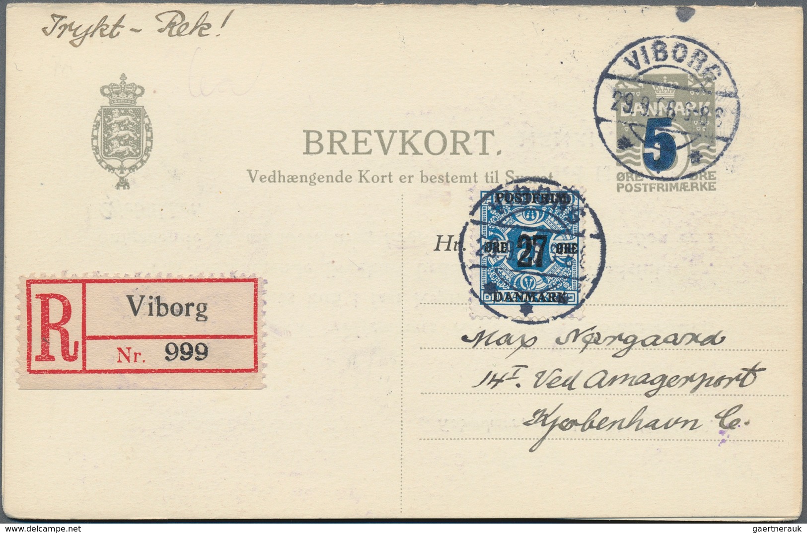 Dänemark - Ganzsachen: 1864/1993, Reichliche Sammlung In 9 Briefalben Mit Umschlägen, Luftpostfaltbr - Postal Stationery